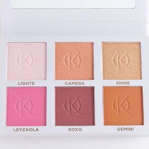 Kenia Ontiveros Blush & Shine Palette 3 blush + 3 highlight shade palette